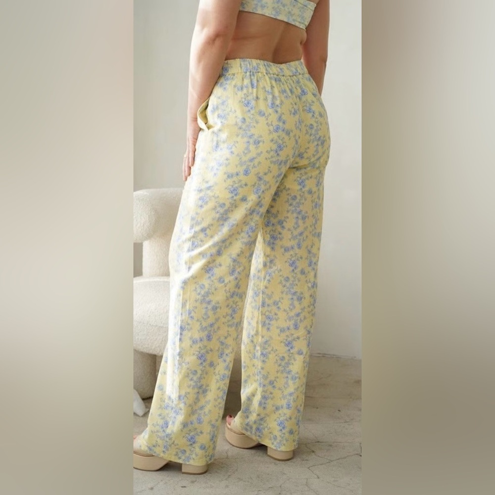 YLLW THE LABEL Lou Linen Butter Toile Pants